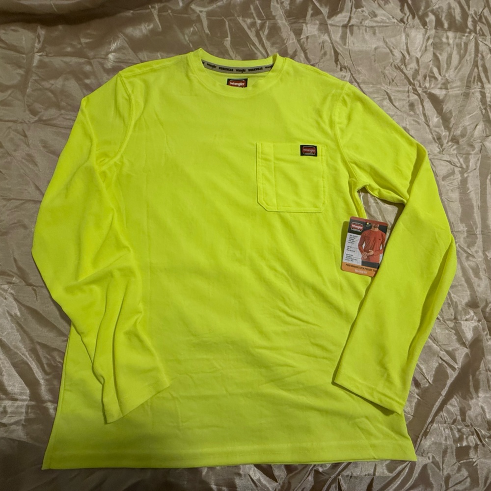 Wrangler Bright Yellow Long Sleeve Shirt
